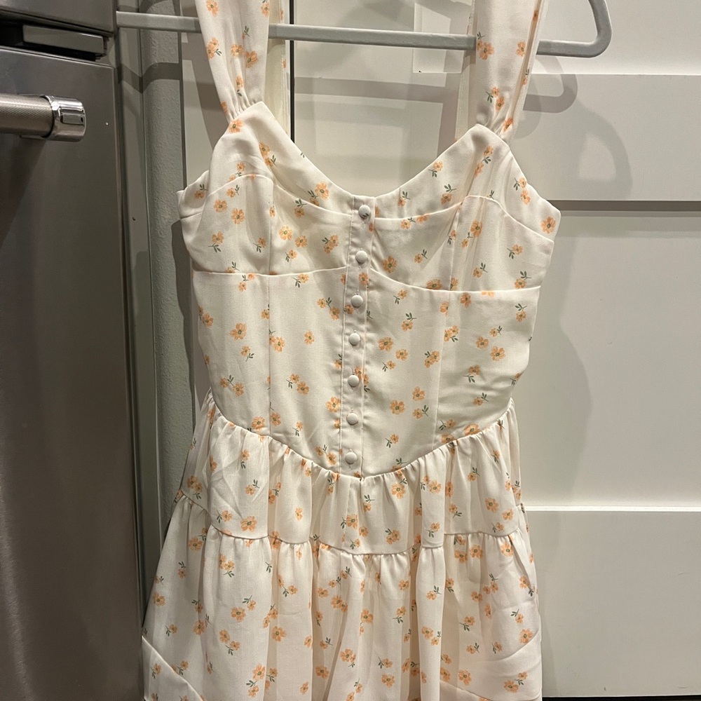 Floral Button-Down romper/ dress